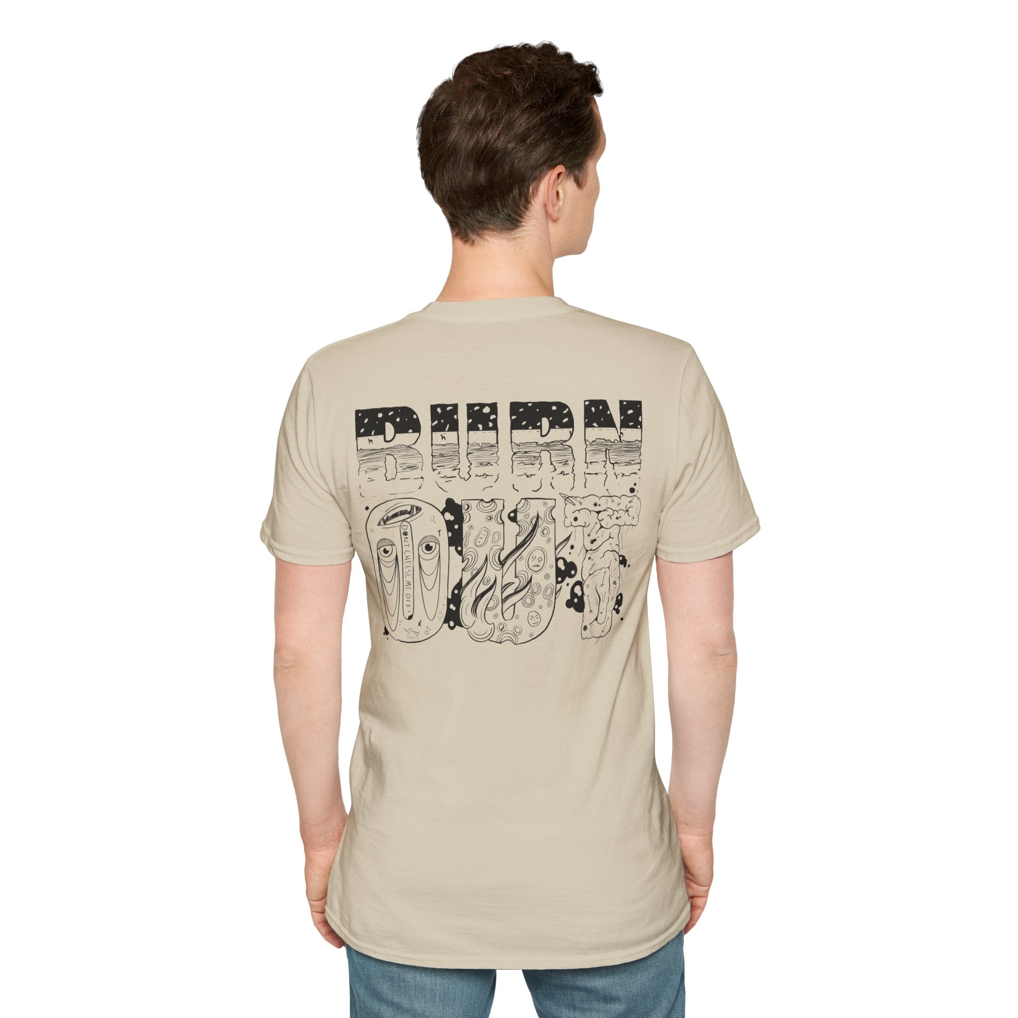 Burn Out Graphic T-Shirt — 'Burn Out' Back Design