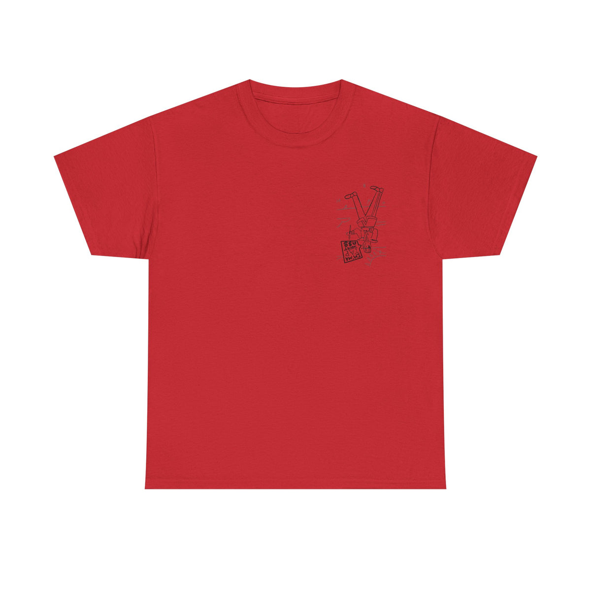Protester Line Art Tee — Minimalist March Graphic T-Shirt