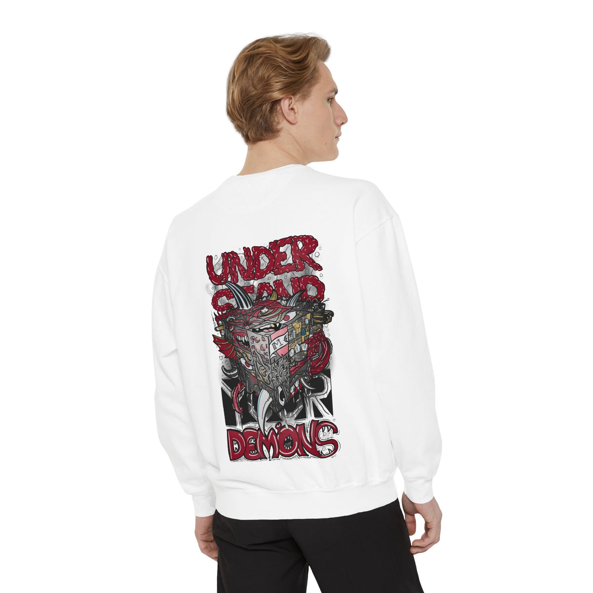 Sweatshirt — "Under Your Demons" Graphic Crewneck