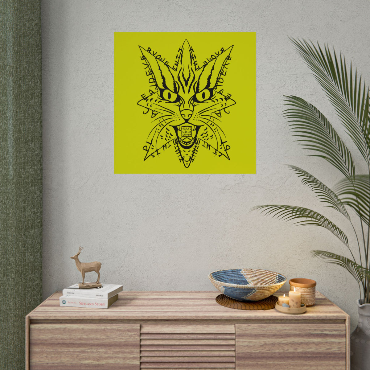 "I hate this place and everyone in it." - Rolled Poster Print (Square) (Matte/Glossy/Satin)