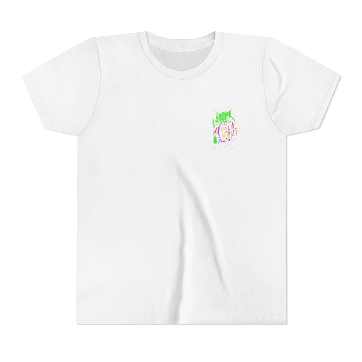 Kids Drawing Tee – Hand‑Drawn Buzz Short Sleeve Shirt