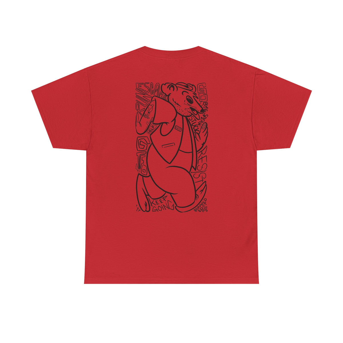 "RUN" - Graphic Tee (Back Print w/ F.T.W.) (Gildan 5K)