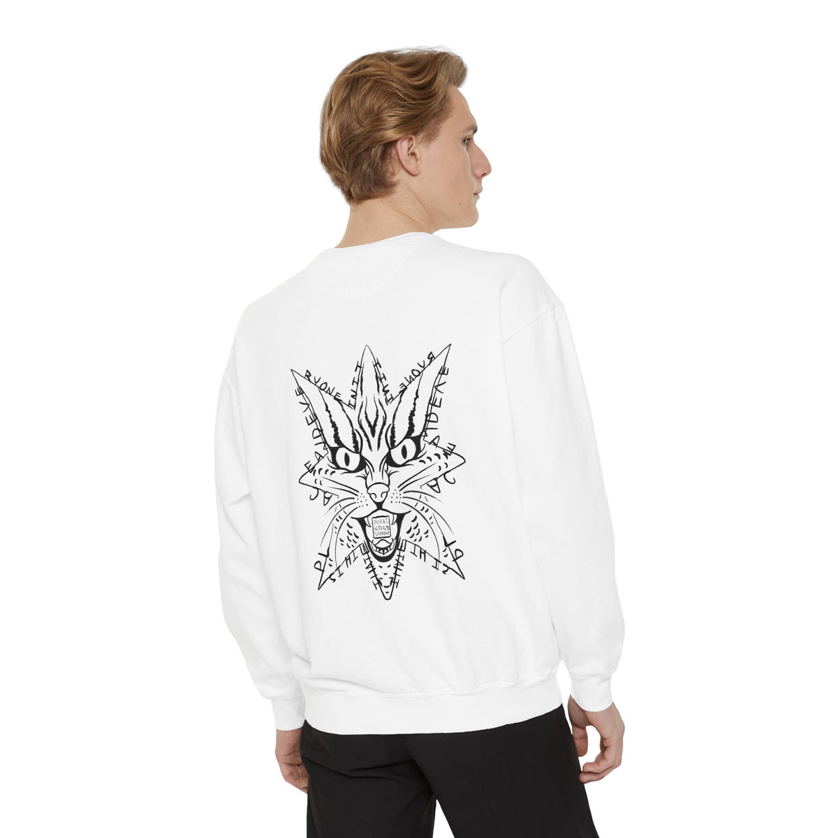 "I hate this place and everyone in it." - Graphic Crewneck