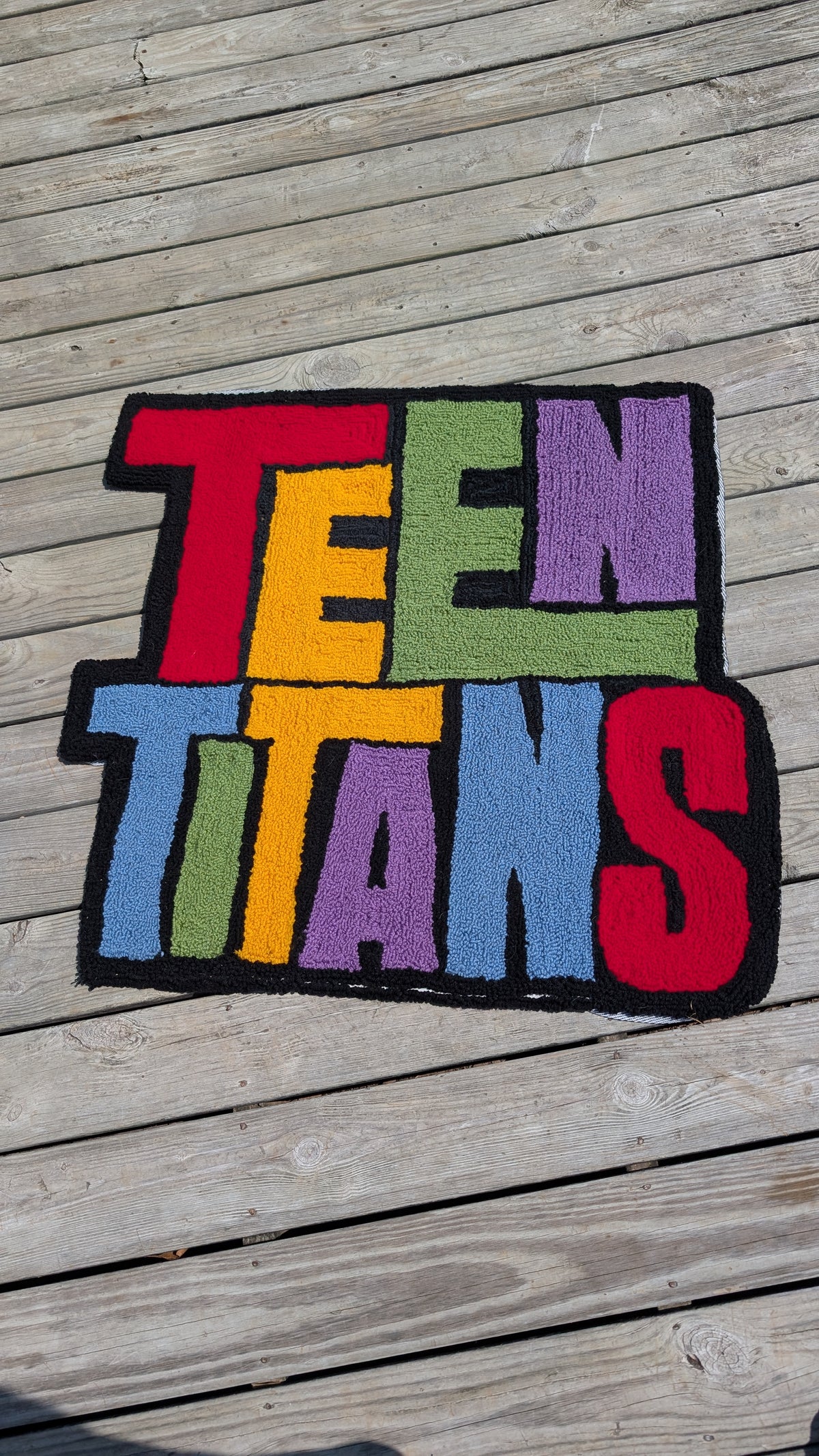 Teen Titans 3 x 3 Loop Pile Rug