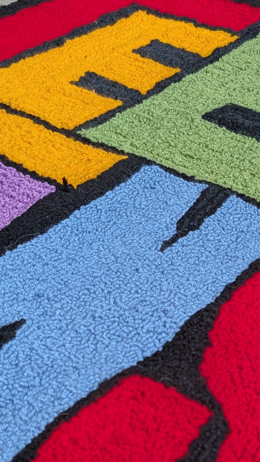 Teen Titans 3' x 3' Loop Pile Rug